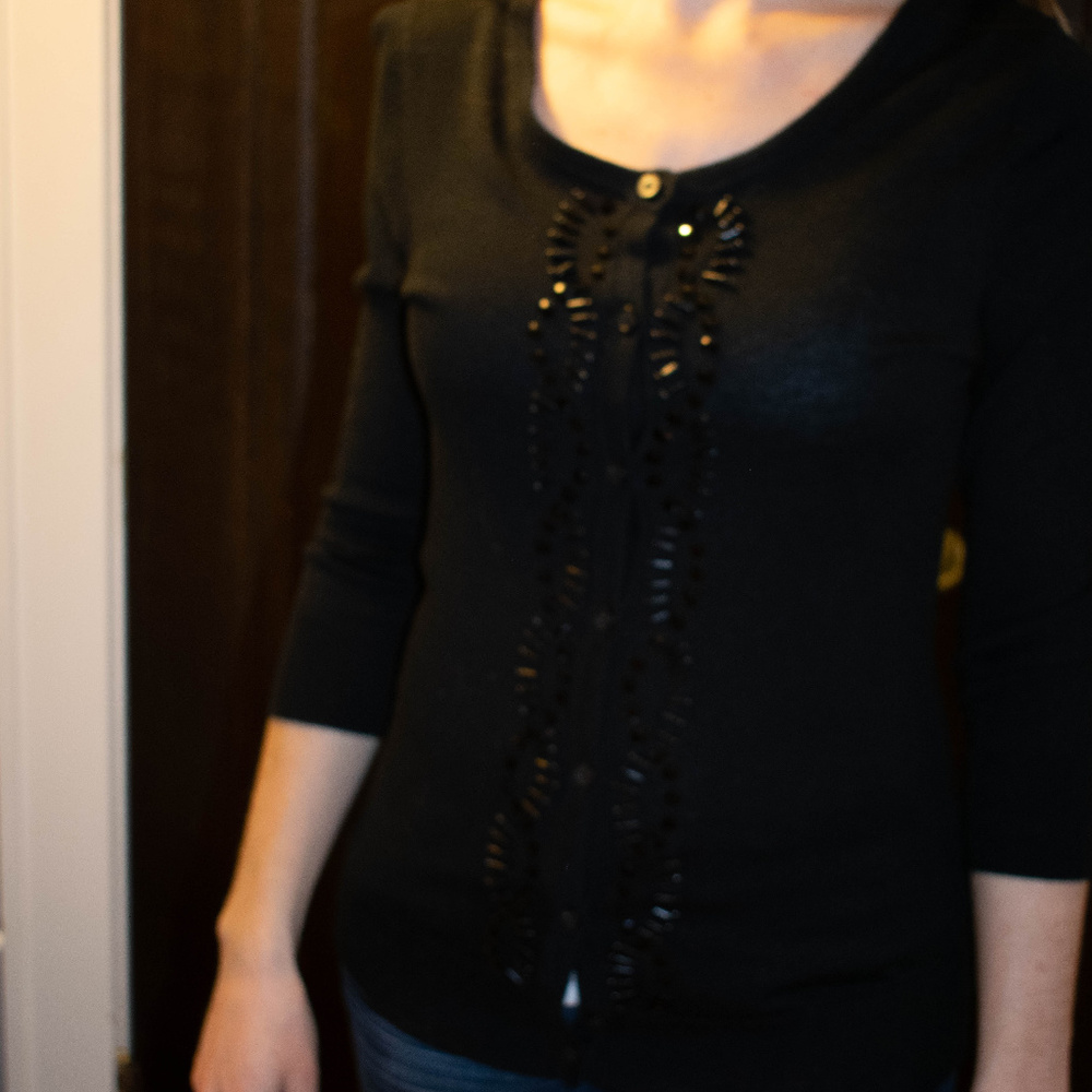 BR beaded cardigan